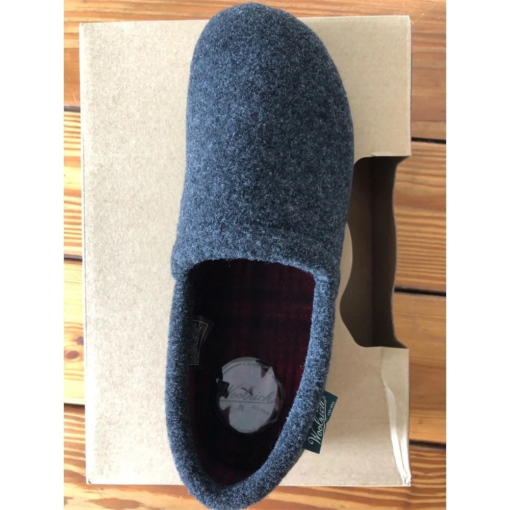 Woolrich Run Slip On Loafer Wool Slippers Men’s size 8 - Picture 5 of 8